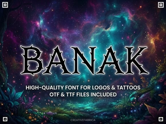 Banak: The Decorative Display Typeface That Commands Attention