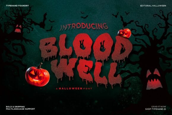 Blood Well: A Bold Halloween Font for Eerie Impact