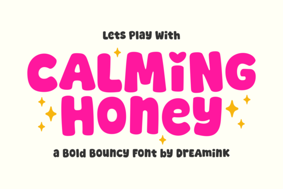 Calming Honey: A Display Font That Radiates Warmth and Joy
