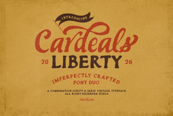 Cardeals: The Bold, Hand-Drawn Font Duo for Standout Design