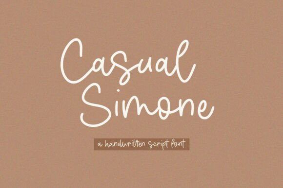 Casual Simone: A Handwritten Script Font for Authentic Designs