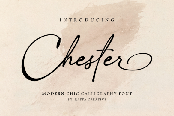 Chester: Where Modern Calligraphy Meets Timeless Elegance