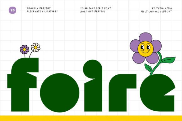 Discover Foire: A Playful Bold Solid Font for Modern Projects