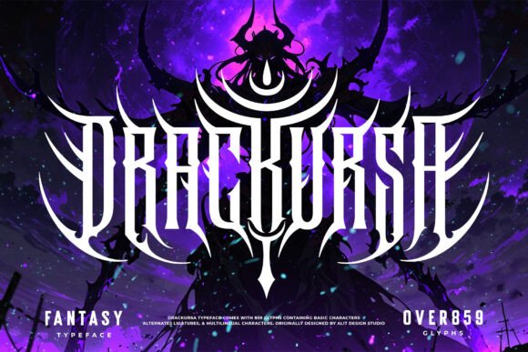 Drackursa Typeface: Unleashing Brutal Typography for Modern Projects