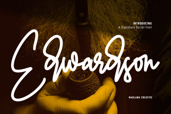 Edwardson Signature: A Font for Modern, Authentic Design