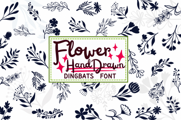 Flower Hand Drawn: The Sketched Font for Authentic Projects