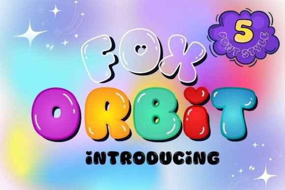 Fox Orbit: A Playful Bubble Font for High-Energy Designs