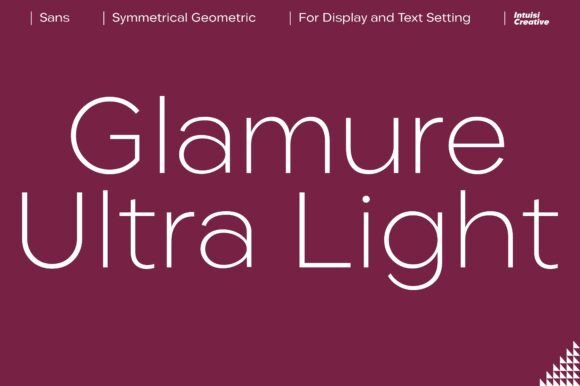 Glamure Extra Light: A Typeface for Timeless Elegance
