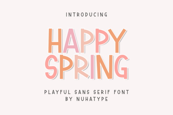Happy Spring: The Minimalist Sans Serif Font for Effortless Design