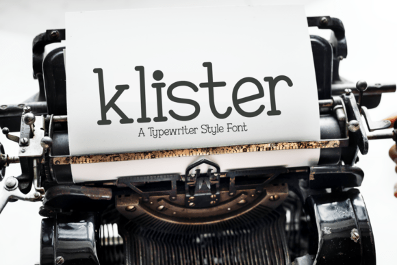 Klister Font: The Authentic Typewriter Typeface for Modern Storytellers