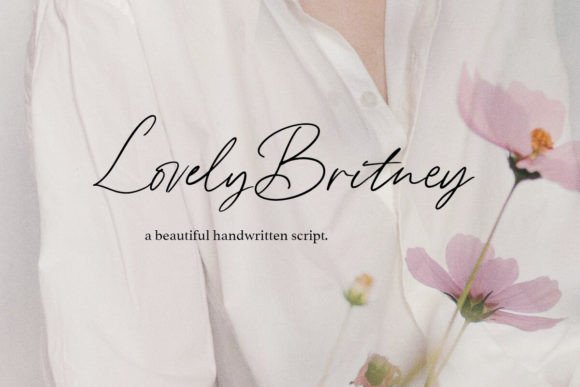 Lovely Britney: The Handwritten Script for Modern Femininity