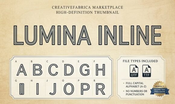 Lumina Inline: The Modern Typeface for Sleek, Standout Designs
