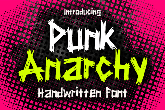 Punk Anarchy: The Bold Display Font for Attitude-Driven Design