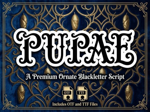 Pupae: The Display Font for a Regal Aesthetic