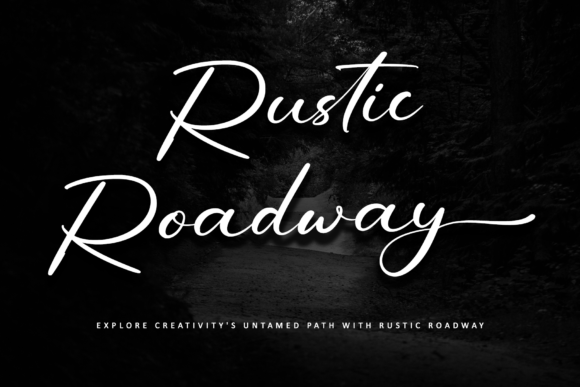 Rustic Roadway: A Handwritten Font for Authentic Design