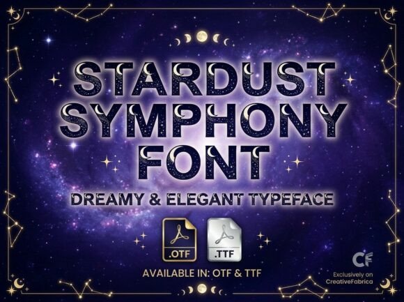 Stardust Symphony: A Typeface for Celestial Branding